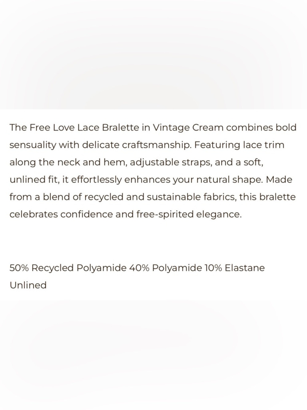 NWT Spell Free Love Lace Bandeau Bralette - Picture 16 of 16